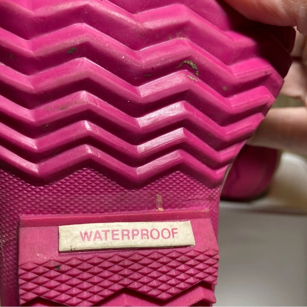 Sorel 1964 Pac Strap Baby Girl's 5 Winter Tropic Pink Suede Black Waterproof